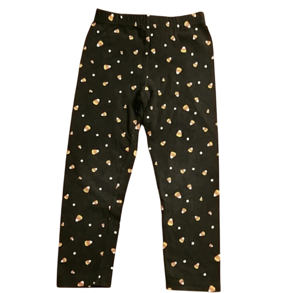 Target Girls Black Candy Corn Halloween Fall Leggings